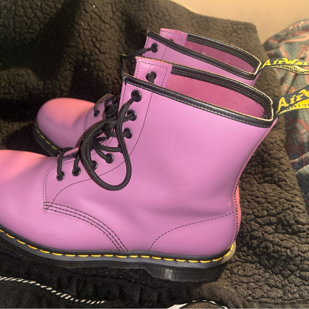 Dr. Martens Women's Lavender Combat Boots